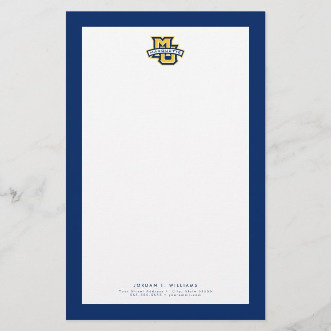 MU Marquette Stationery (Front)