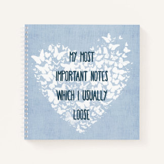 Mu most important notes Spiral Notebook