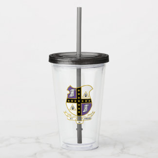Mu Phi Epsilon Coat of Arms Acrylic Tumbler