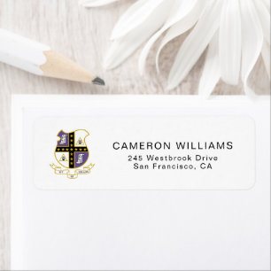 Mu Phi Epsilon Coat of Arms Label
