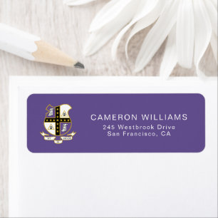 Mu Phi Epsilon Coat of Arms Label