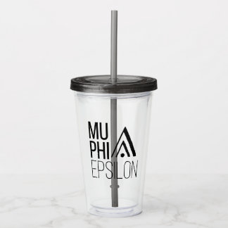 Mu Phi Epsilon Logo Acrylic Tumbler