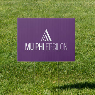 Mu Phi Epsilon Logo Sign