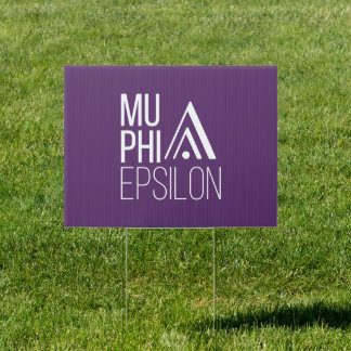 Mu Phi Epsilon Logo Sign