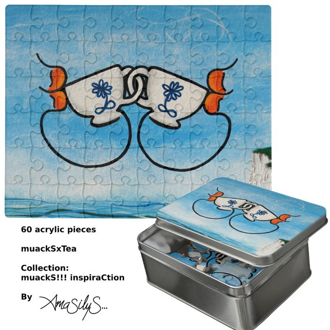 muackS for Tea - AmaSilyS - Art Jigsaw Puzzle (muackS for Tea at The White Cliffs Dover. Enjoy!)