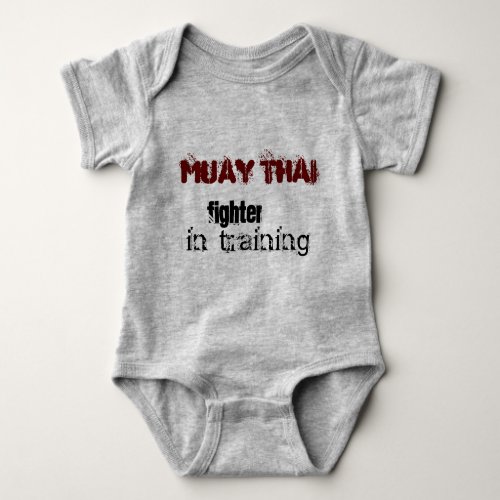 Muay Thai baby _ in training Baby Bodysuit