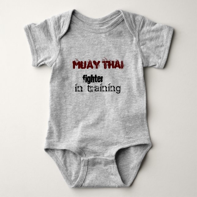 Muay Thai baby - in training Baby Bodysuit (Front)