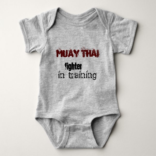 Muay Thai baby - in training Bodysuit (Front)