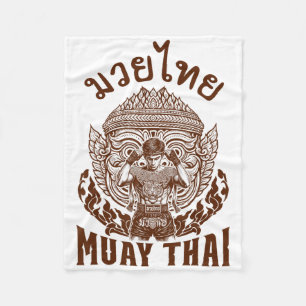 Muay Thai Boxer Boxing Lover Thai Boxing Thailand Fleece Blanket