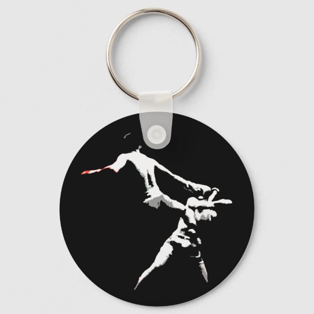 Muay Thai Boxing Action Keychain (Front)