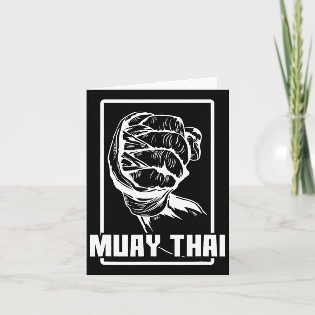 Muay Thai Boxing Arm  Card (Front)