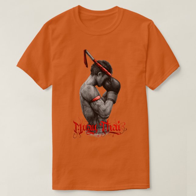 Muay Thai Boxing Fighter T-Shirt (Design Front)