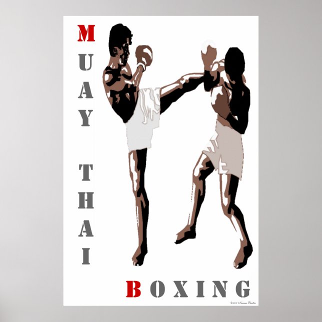 Muay Thai Boxing Poster (Front)
