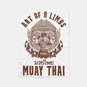 Muay Thai Boxing Thai Boxing Boxer Art Of 8 Limbs Fleece Blanket