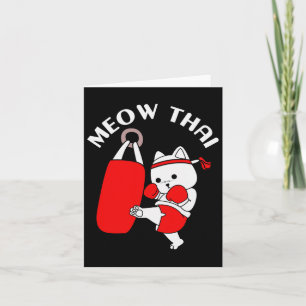 Muay Thai Cat Meow Thai  Card