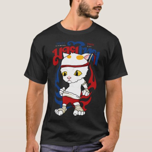 Muay Thai Cat T_Shirt