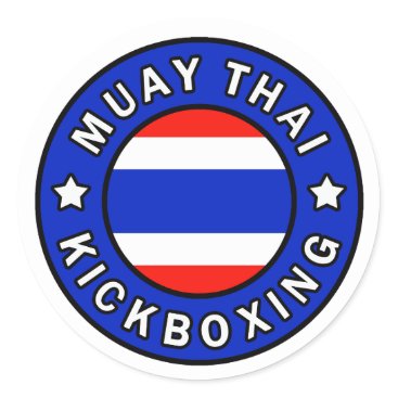 Muay Thai Classic Round Sticker