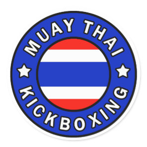 Muay Thai Classic Round Sticker