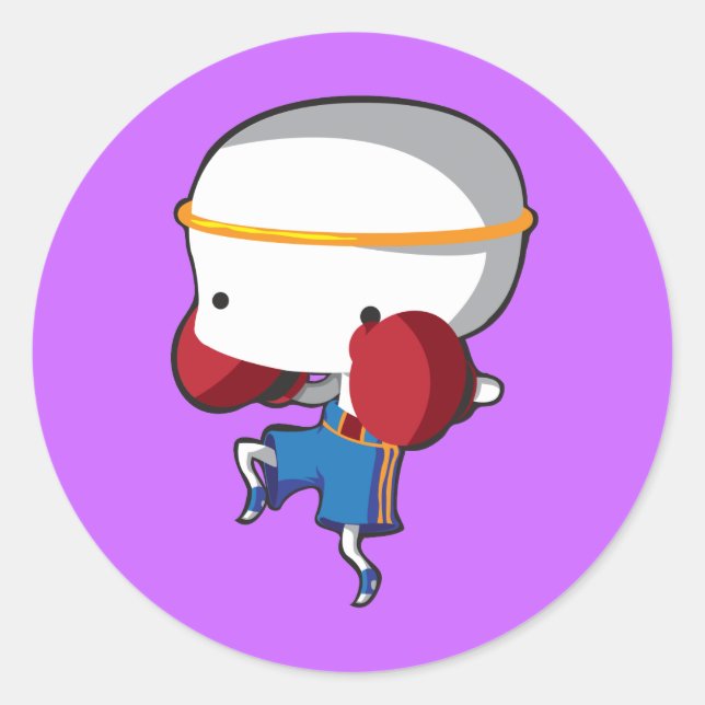 Muay Thai Classic Round Sticker (Front)