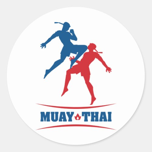 Muay Thai Classic Round Sticker