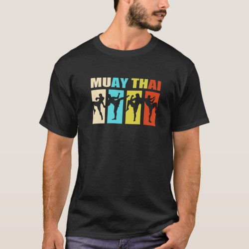 Muay Thai Coach Vintage Thai Boxing T_Shirt
