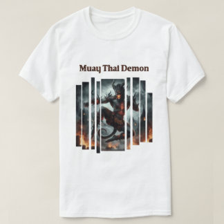 Muay Thai Demon Thai Boxing Digital Art T-Shirt