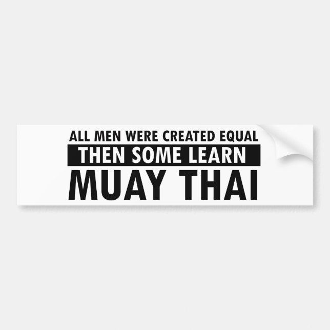 Muay Thai designs Bumper Sticker (Front)
