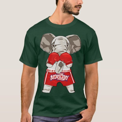 Muay Thai Elephant T_Shirt