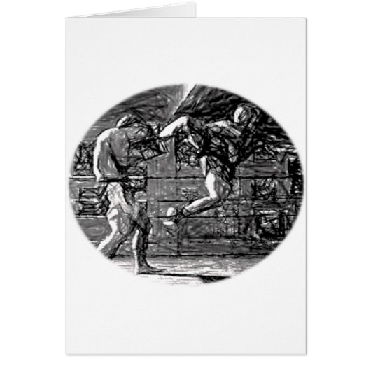 Muay Thai, Fight, Thai-Boxing Cards (Front)