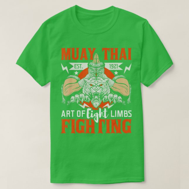 Muay Thai FightingMMA Thai Boxing Mixed Martial Ar T-Shirt (Design Front)