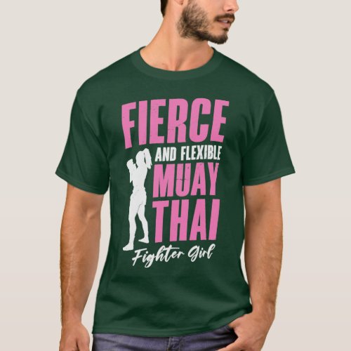 Muay Thai Girl Kickboxing Instructor Martial Arts  T_Shirt