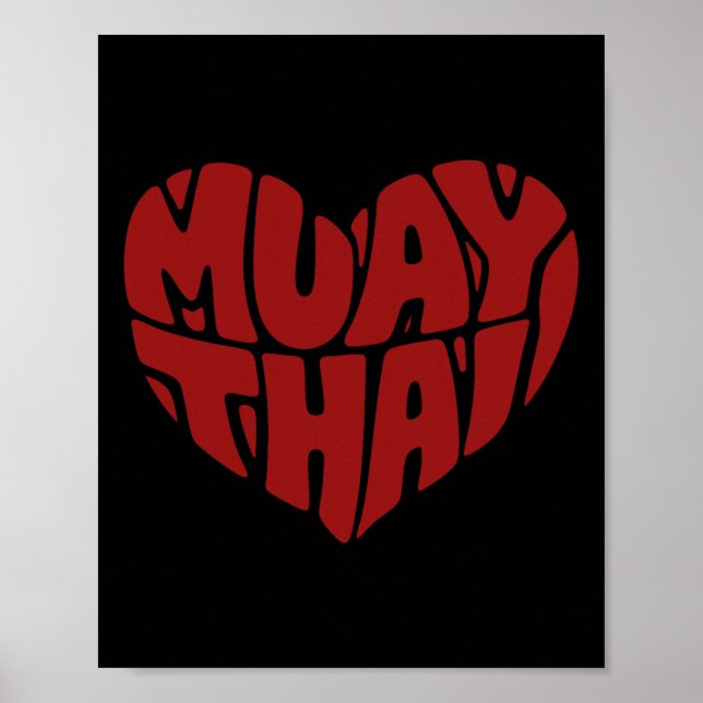 Muay Thai Heart - Love For Thai Boxing  Poster (Front)