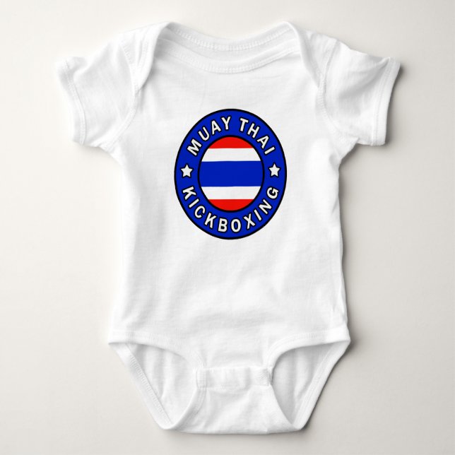 Muay Thai Kickboxing Baby Bodysuit (Front)