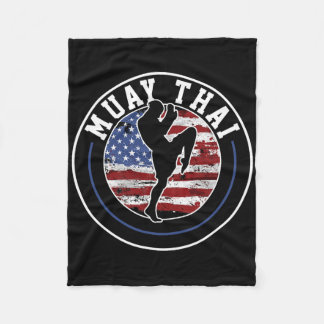 Muay Thai Kickboxing Gift  Fleece Blanket