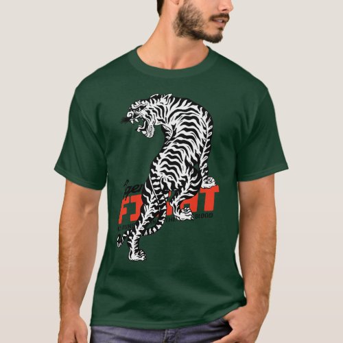 Muay Thai Kickboxing Tiger The Art of Fighting T_Shirt