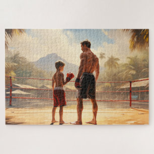 Muay Thai Legacy: Father-Son Jigsaw Puzzle