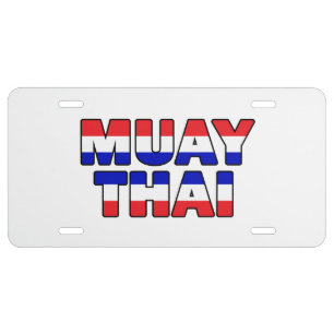 Muay Thai License Plate