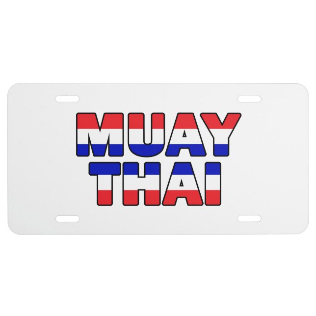 Muay Thai License Plate (Front)