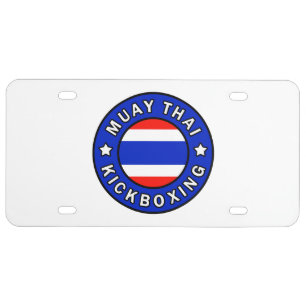Muay Thai License Plate