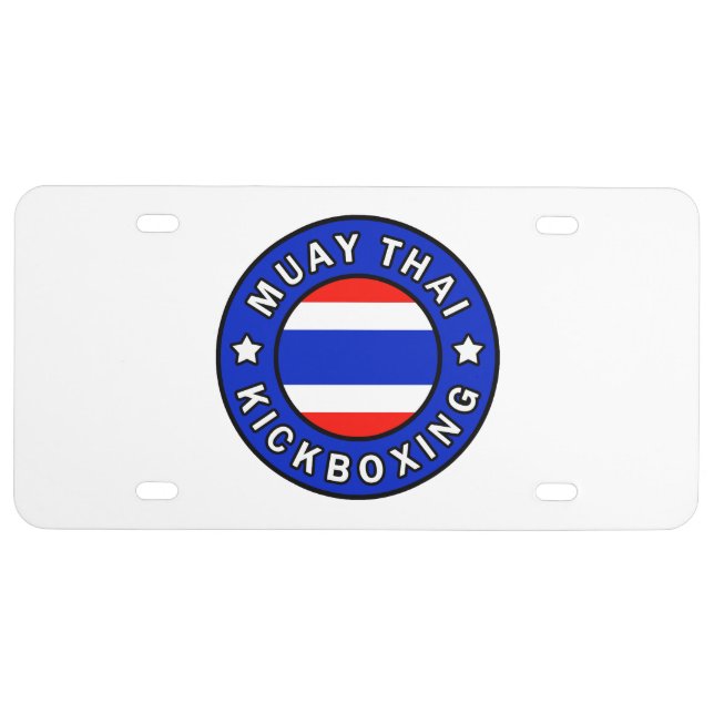 Muay Thai License Plate (Front)