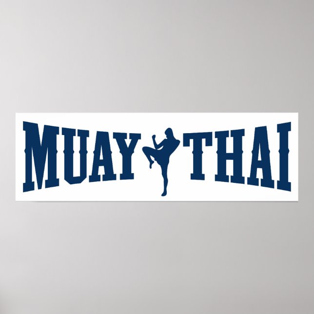 Muay Thai Logo Poster (Front)