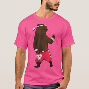 Muay Thai Martial Arts Gifts Bear Fighting 1504 T-Shirt