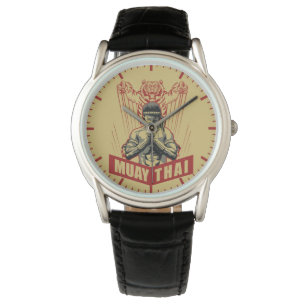Muay Thai Martial Arts Sleeping Tiger Men's  Watch