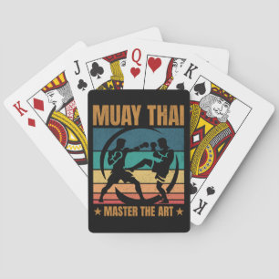 Muay Thai Master The Art Boxer Boxing Practitioner Poker Cards