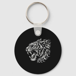 Muay Thai Mma Fight Tattoo Tiger Art Of 8 Limbs Ki Keychain