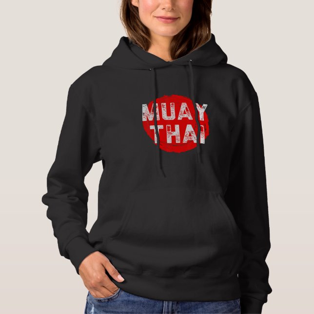 Muay Thai NakMuay Boxing Workout Hoodie (Front)
