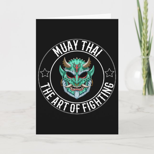 Muay Thai Oni - Thai Boxing And Kickboxing _1  Card (Front)