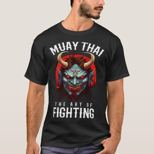 Muay Thai Oni Warrior Fight Team  4 T-Shirt (Front)