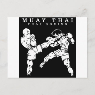 muay thai postcard