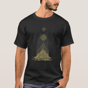 MUAY THAI Pyramid Buddha Tattoo Kickboxing Cultura T-Shirt